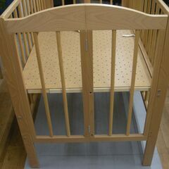 R073 ワンタッチ 折りたたみミニベビーベッド ハイタイプ Used・美品