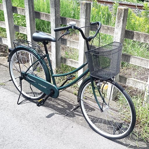 ★美品！お届け可！★ 26インチ 自転車 サドル・前後輪タイヤ新品交換済み