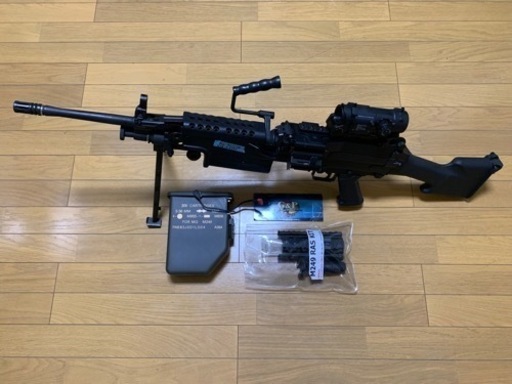 G\u0026P M249 MINIMI  電動ガン　内部調整済み　マルイ同等　エアーガン  ガスガン  値下げ