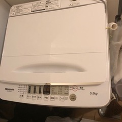 ハイセンス　洗濯機　 HW-E5504 5.5kg 2021年製