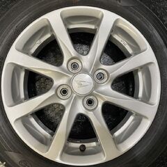 【YOKOHAMA ice GUARD iG50 PLUS 155/65R14】スタッドレス【ダイハツ 純正ホイール 14インチ 4.5J4HPCD100+45】バリ溝 タント等　(VTH765)