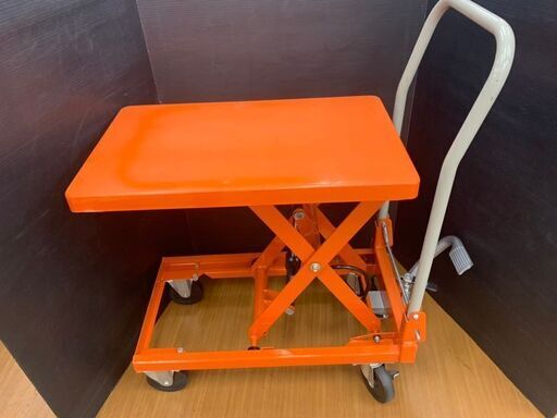 中古】トラスコ HLF-S120 ハンドリフター 120kg 350×570 足踏み油圧式