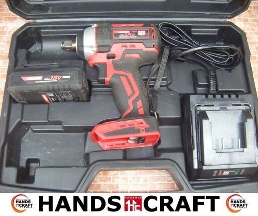 アストロ　AP050755　インパクトレンチ　中古品　バッテリ18V 2.0Ah一個/充電器/ケース付き　【ハンズクラフト宜野湾店】