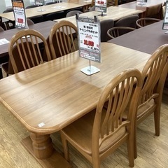 KH-77【新入荷　リサイクル品】楢材　ダイニング5点セット　ナチュラル KH-77【新入荷 リサイクル品】楢材 ダイニング5点セット ナチュラル