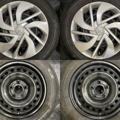 【BS ECOPIA NH200C 185/65R15】夏タイヤ【HONDA フリード 純正ホイール 15インチ 5.5J5HPCD114.3】21年製 バリ溝　(TB854)