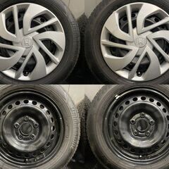 【BS ECOPIA NH200C 185/65R15】夏タイヤ【HONDA フリード 純正ホイール 15インチ 5.5J5HPCD114.3】21年製 バリ溝　(TB854)