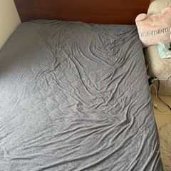 アクタス 高級ダブルベッドフレーム ウォールナット