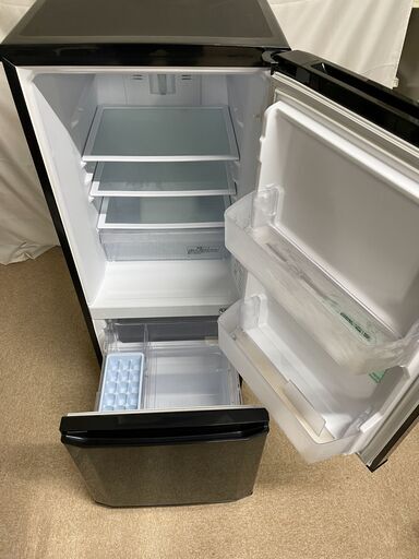 【北見市発】ミツビシ MITHUBISHI 三菱 冷凍冷蔵庫 MR-P15C-B 2018年製 黒 146L (E1923shsY)