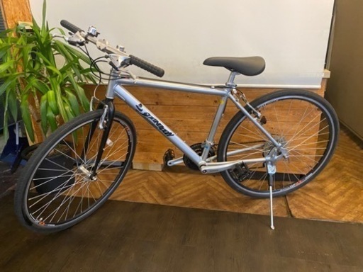 アルミフレーム】クロスバイク 3x 8速 シルバー