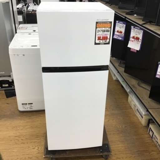 #H-84【ご来店頂ける方限定】Hisenseの2ドア冷凍冷蔵庫です