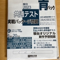 駿台2023 共通テスト 実践パッケージ問題