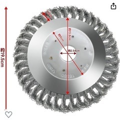 草刈り機 替え刃 1個 ブラシ カッター トリマーアクセサリ ワ...