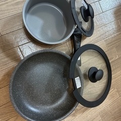 (~8/29) NITORIで買った鍋、フライパン4点セット