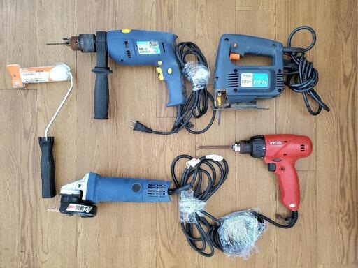 【DIY 電動工具セット】 電動ドライバー 電動サンダー 電動ノコギリ 電動振動ドリル