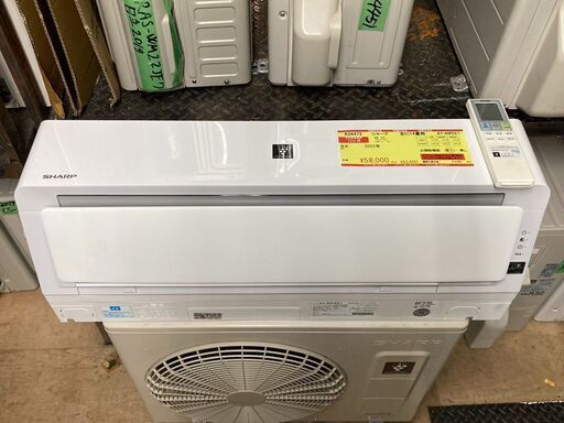 K04473　シャープ　中古エアコン　主に14畳用　冷房能力　4.0KW ／ 暖房能力　5.0KW