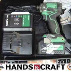 ハイコーキ WH36DC インパクトドライバ ※ライト不良 バッテリー×1 充電器 中古品 【ハンズクラフト宜野湾店】 ハイコーキ WH36DC インパクトドライバ ※ライト不良 バッテリー×1 充電