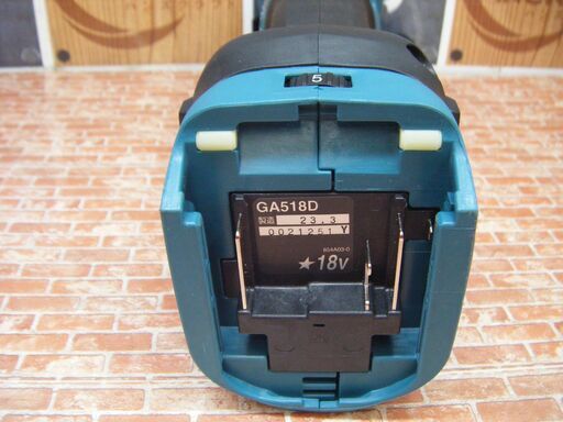 マキタ　makita　GA518D　ディスクグラインダ　本体のみ　18V　中古美品　【ハンズクラフト宜野湾店】