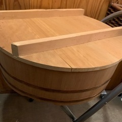 寿司桶 おひつ 木桶 ちらし寿司 飯台 蓋付 はんぎり 木製 美品