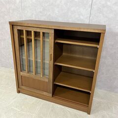 未使用 美品 幅90 チェスト 木製 桐 和 引き出し 引き戸 収納 棚