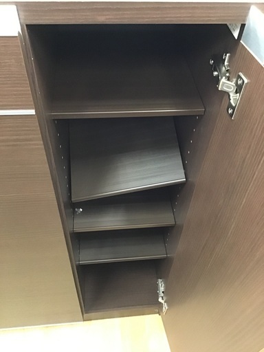 J6122 NITORI ニトリ シューズボックス サンレモ2 73ハイタイプ ダーク