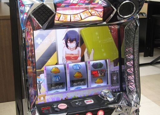 ご自宅まで配送可能 パチスロ実機 サミー A-SLOT 偽物語 ZR コイン不要機付き 家庭用電源で遊技可能 中古品 動作確認済み