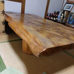 屋久杉テーブル　脚付き