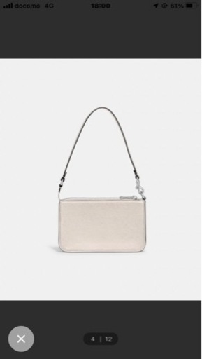 coach ポーチバッグ・シグネチャー キャンバス インテリア