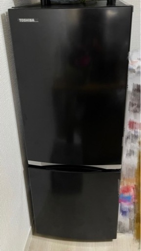 toshiba 冷蔵庫　引き取り限定　157l  黒