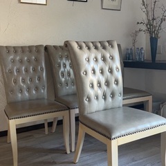 4脚セットダイニングチェアー美品