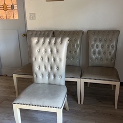 4脚セットダイニングチェアー美品
