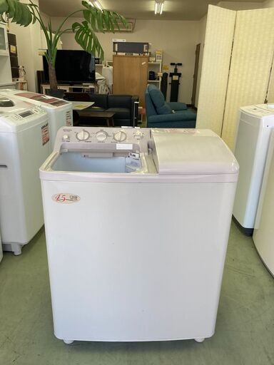 【お取引中】日立 HITACHI 二槽式洗濯機 ～青空～ 洗濯容量4.5kg 脱水容量 5kg 2019年製 PS-H45L★8939★