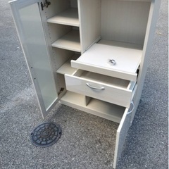 配達可【ニトリ食器棚】【管理番号12808】クリーニング済み