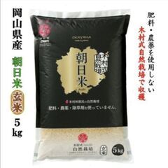【ネット決済】自然栽培 無農薬玄米 朝日米 5kg