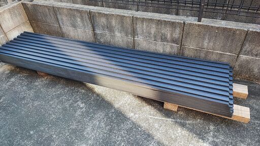 ガルバリウム鋼板 DIY 施工　余剰分