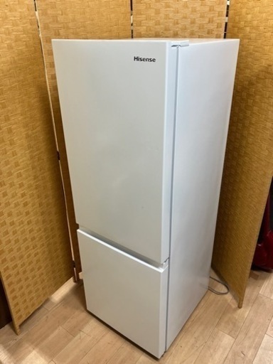 【引取】Hisense ノンフロン冷凍冷蔵庫 175L HR-D1701W 説明書付き 2021年製