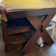 ダイニングテーブル×イス3×ベンチ1｜一枚板