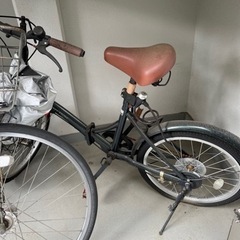 『引き取り限定』20インチ　折り畳み自転車(シマノ6段ギァ)