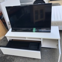 福岡市内配送無料テレビ台とテレビセットでシャープ 40V型 液晶 テレビ AQU OS LC-40J10-B フルハイビジョン HDD (外 付)