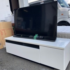 福岡市内配送無料テレビ台とテレビセットでシャープ 40V型 液晶 テレビ AQU OS LC-40J10-B フルハイビジョン HDD (外 付)