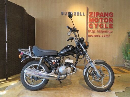 □SUZUKI MAME-TAN 50E OR502 スズキ マメタン50E 50cc 23483km 黒 エンジン実動! 原付 パーツ取り 部品取り車 ベース車 バイク 札幌発