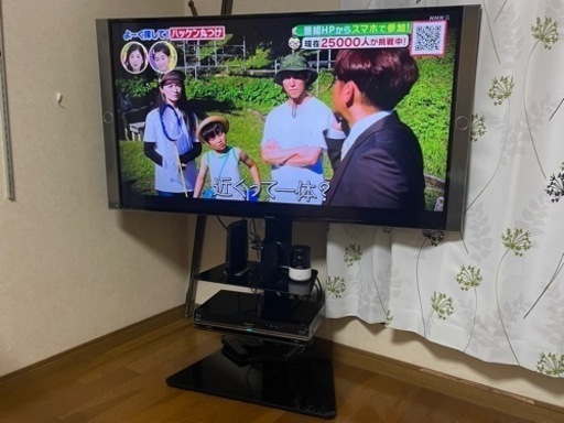 訳あり Panasonic テレビ55インチ テレビ台付き 液晶テレビ