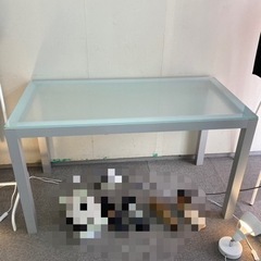 ガラステーブル 無印テーブル ダイニングテーブル 0円 無料