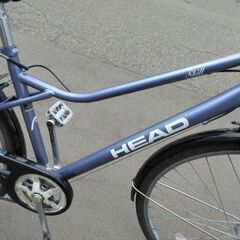 27インチ ? HEAD 自転車 12800円 ?6段切替 ?オートライト付 新規防犯登録料