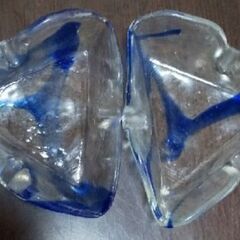 琉球ガラス灰皿2セット
