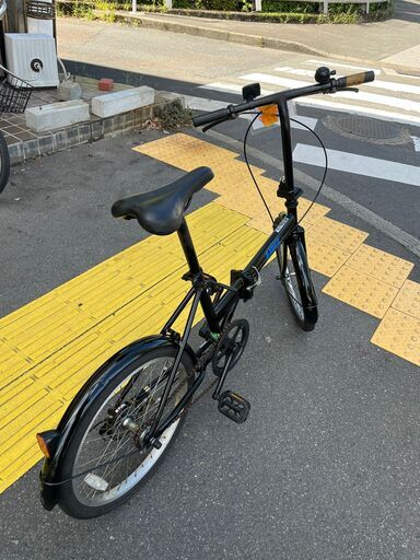 【リサイクルショップどりーむ鹿大前店】No.1018　自転車　折りたたみ自転車　黒色　状態良好　ベル付き