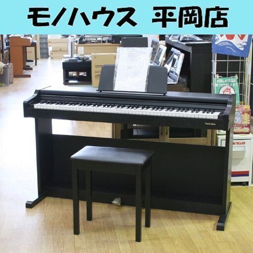 音出し確認済み テクニクス 電子ピアノ SX-PC10 88鍵盤 ブラック系 97年製 椅子・説明書付属 Technics 松下電器 札幌市 清田区 平岡