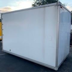 No.815 アルミバン 2ｔ 車 アルミ 箱 バイク 倉庫 トラック コンテナ 米 保管庫 物置 DIY