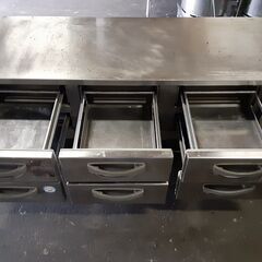 ⑦ 【値下げ】フクシマ ドロワー冷蔵庫 台下冷蔵庫 2段3列 引き出し6面