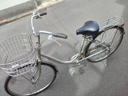 手渡しのみ、12,400円、26インチ、ステンレス仕様のママチャリです