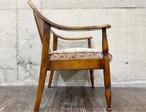 2 karimoku カリモク コロニアル アームチェア 1人掛け ベージュ 花柄